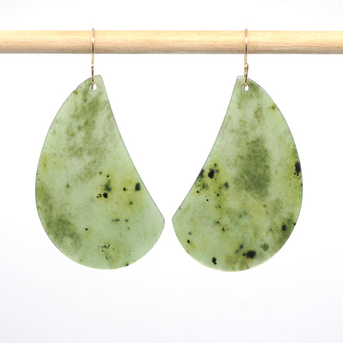 Siberian Jade Earrings (52mm x 29mm)
