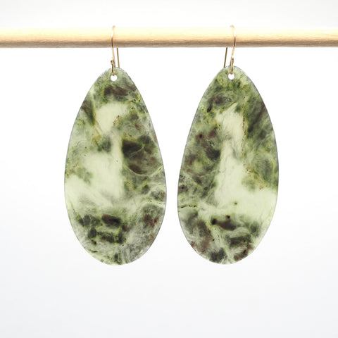 Alaskan Jade Earrings (63mm x 31mm)