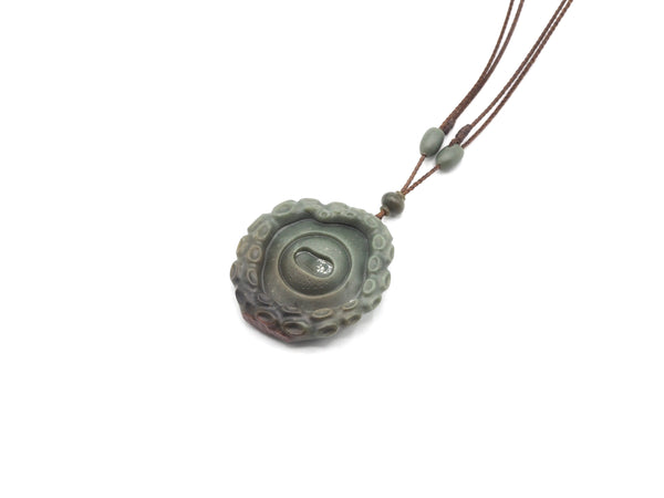 Alfredo's Eye - Hand Carved Wyoming Jade Pendant