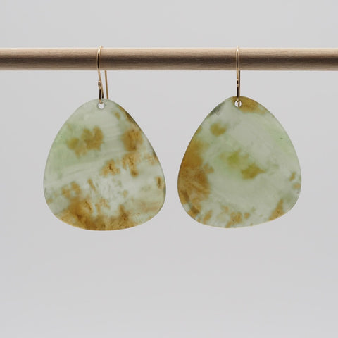 Siberian Jade Earrings Freshwater Jade